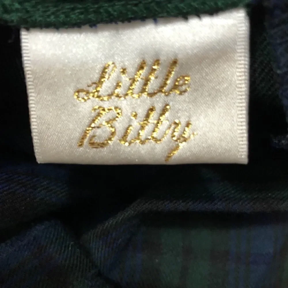 LITTLE BITTY tartan holiday dress